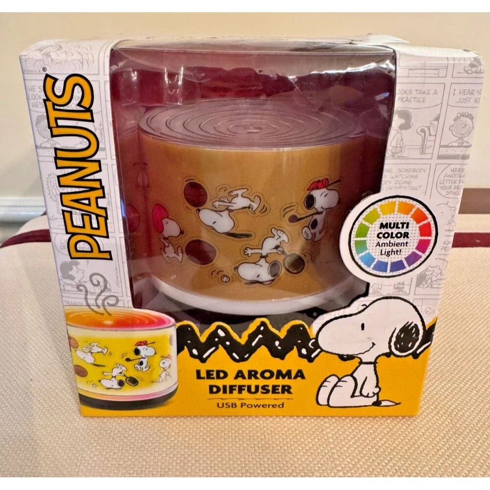 Peanuts LED Aroma Diffuser USB Powered Multi Color Light NEW